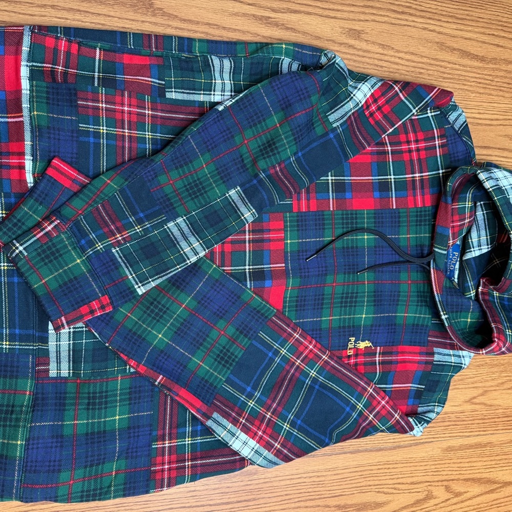 Ralph Lauren Multicolor Plaid Hoodie